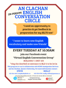 English Conversation Circle Poster